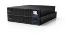 SLC TWIN RT3 LION 6-10kVA met Li-Ion accu's in rack-formaat met battery pack schuin voorzijde